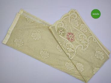 tanie ogrody: Zasłona/firanka koronkowa w odcieniu kremowym. - Materiał: delikatna — 2
