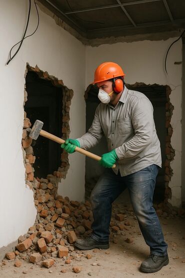 Демонтажные работы: Демонтаж . Демонтаж. Демонтажные работы — Бишкек Вывоз мусоры — 3