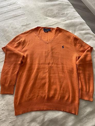 Свитера: Мужской свитер, Ralph Lauren, L, цвет - Оранжевый — 1