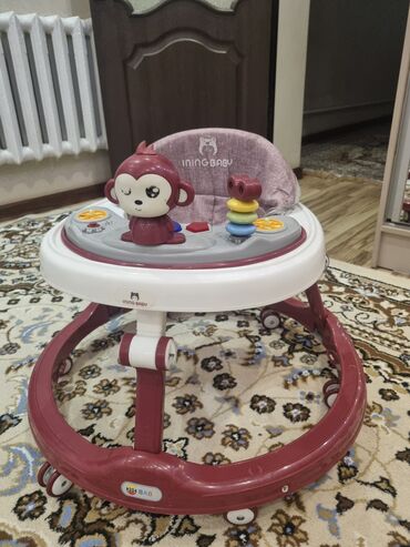 муфта на коляску: Ходунки для малышей INING BABY - Круглая устойчивая рама на 8 колёсах
