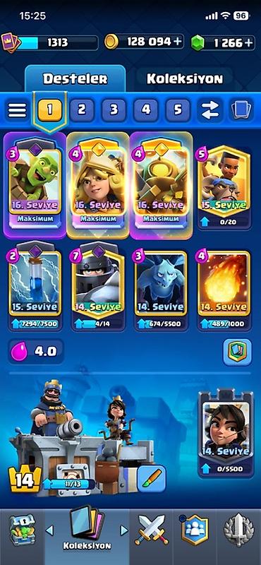 clash royale hesab satışı: Clash Royale hesabı satılır – yüksək trofeyli və zəngin kolleksiya - — 9