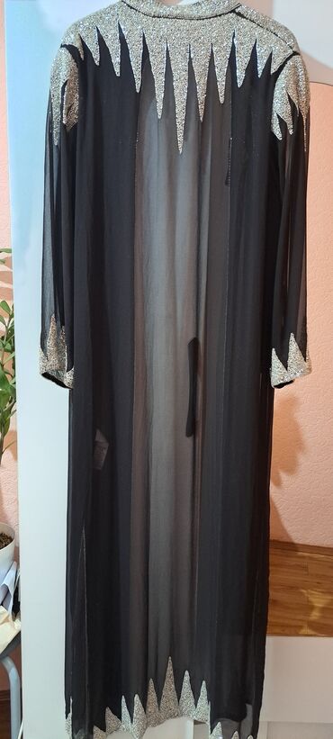платья абайка: Вечернее платье, Длинная модель, С рукавами, 2XL (EU 44)