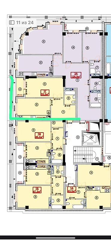 Новостройки от застройщика: Строится, 1 комната, 56 м² — 2