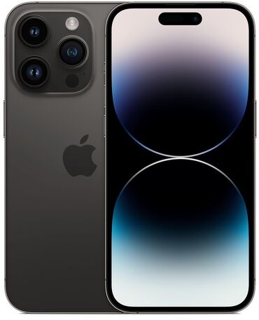 продажа сотовых телефонов бу: IPhone 14 Pro, Б/у, 256 ГБ, Space Gray, Кабель, 84 %