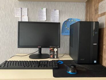 Настольные ПК и рабочие станции: Lg monitor 60hz + klavyatura mause İ5 9400 Uhd 630 8gb ddr4 2666mhz