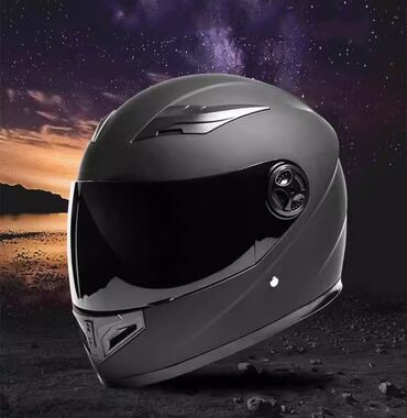 мото аксессуары: •/|\Шлем для скутера и мотоцикла Мотошлем ❗ Чёрный шлем для