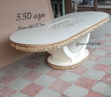 ev ucun stol stul: Qonaq masası, Yeni, Oval masa, Azərbaycan
