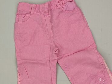 spodnie piżamowe z hello kitty: Baby material trousers, 9-12 months, 74-80 cm, Little kids, condition - Very good