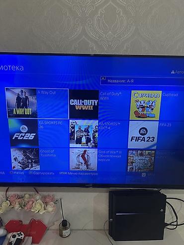 PS4 (Sony Playstation 4): Sony playstation 4 1TB Konsol evde isledilib. Yaxsi baxilib. Ideal — 6