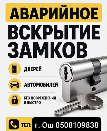 цветной картон: Дверь, Фурнитура, Замок: Замена, Ремонт, Платный выезд — 1
