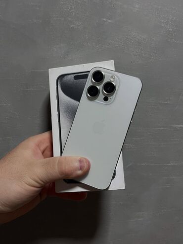 akumlyator islenmis: IPhone 15 Pro, 256 ГБ, Natural Titanium, Гарантия, Беспроводная зарядка, Face ID