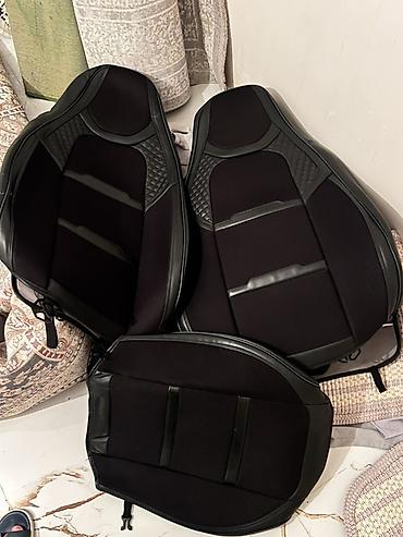 Avtomobil oturacaq üzlükləri dəsti - Rəng: qara - Material: nefesalan