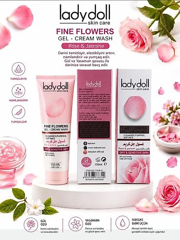 Ladydoll Skin Care – Fine Flowers Gel-Cream Wash (Rose & Jasmine)