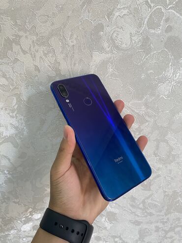 note 7: Xiaomi, Redmi Note 7, Б/у, 64 ГБ, цвет - Синий, 2 SIM