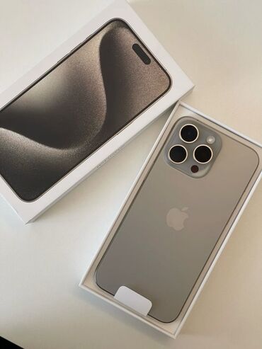 кредит айфон: IPhone 15 Pro Max, Б/у, 256 ГБ, Natural Titanium, Коробка, 91 %