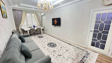 снять квартиру в частном секторе: 2 бөлмө, 73 кв. м, Элитка, 3 кабат, Евроремонт