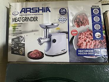 arshia ütü: ARSHIA Meat Grinder AS2306-5005 - Güc: 3000W (Turbo Force) - 14 ay — 2