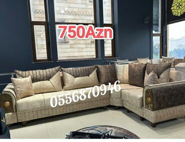 Divan və kreslo dəstləri: Yeni, Divan, 2 kreslo, Bazalı, Açılan — 5