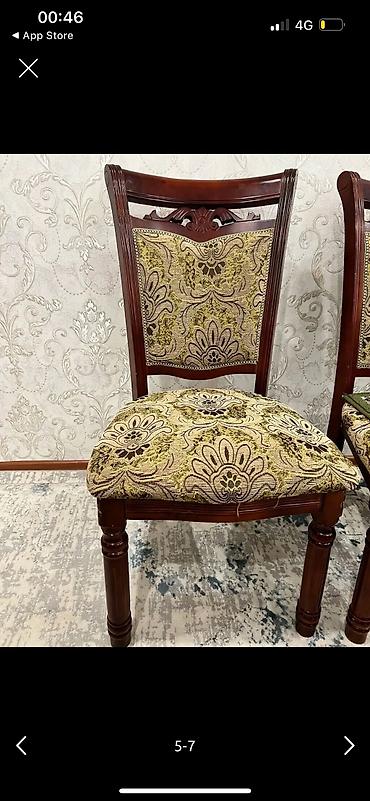 куханые столы: Стол и стул для зала, Б/у, Платная доставка, Самовывоз, цвет - Коричневый — 4