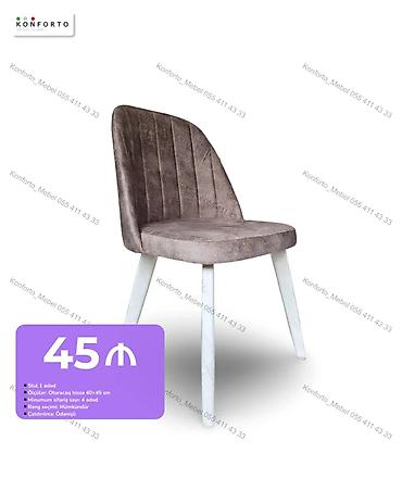 Mebel: Yumşaq oturacaqlı yemək/mətbəx stulu - Model: Konforto -