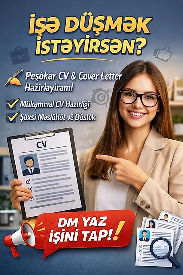 neon yazı: 💼 İşə qəbul olma şansını artır! ✍️ Peşəkar CV & Cover Letter — 1