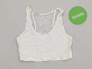 biustonosz 90 b: Biały biustonosz/top sportowy PEEAIl, rozmiar z metki: XL/XXL - — 2