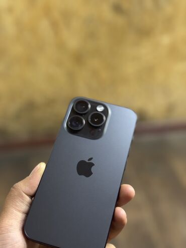 айфоны на запчасти: IPhone 15 Pro, Б/у, 128 ГБ, Зарядное устройство, Защитное стекло, Чехол, 89 %