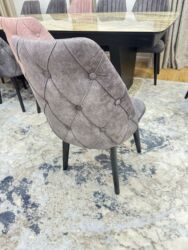 стол деревянный кухонный: Для гостиной, Б/у, Раскладной, 12 стульев