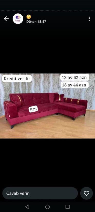 Divanlar: Künc divan, Açılan, Bazalı, Vеlur parça, Şəhərdaxili pulsuz çatdırılma -da lalafo.az — 10 Divanlar: Künc divan, Açılan, Bazalı, Vеlur parça, Şəhərdaxili pulsuz çatdırılma — 10