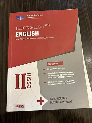 Testlər: Məhsul: “Test Toplusu – English (Yeni Təhsil Proqramı – Kurikulum — 1