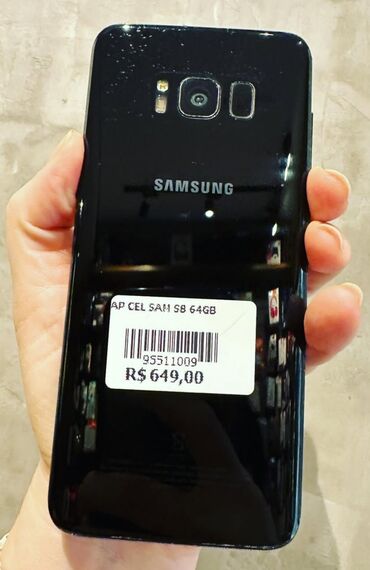 курсы ремонта телефонов: Samsung Galaxy S8, Б/у, 256 ГБ, цвет - Черный, 1 SIM, eSIM