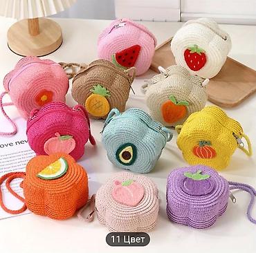 Другие сумки: Летняя детская сумка. Соломенная сумка через плечо для девочек — 5