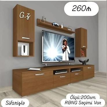 mebel kreditle: Yeni, Düz TV altlığı, Polkalı, Laminat — 4