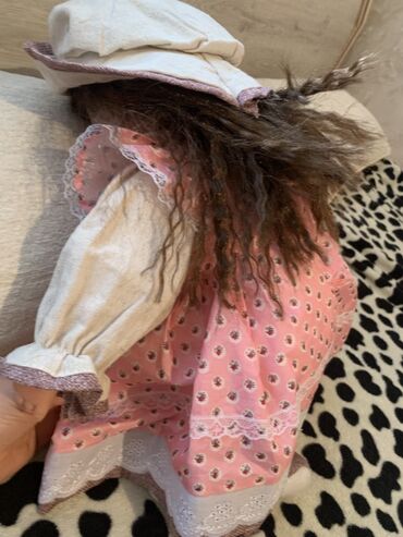 Игрушки: Фарфоровая кукла в винтажном стиле. - Материал: фарфоровая голова и — 8