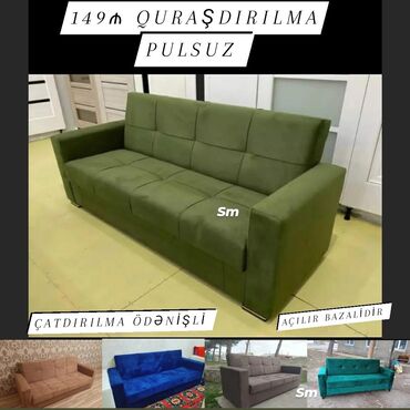 metbex divani: Divan, Qonaq otağı üçün, Mətbəx üçün, Parça, Bazalı, Açılan, Kitab