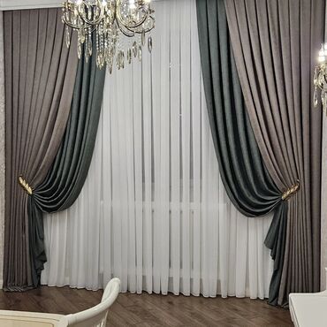 Pərdə və tüllər: Qəşəng pərdələr otağa zəriflik qatır. Ağ tül pərdələr işığı yumşaq — 2