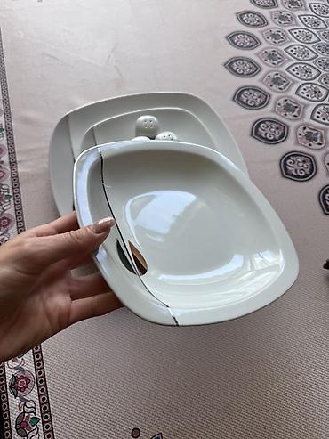 iran qablari: Nahar dəsti, rəng - Ağ, Farfor — 3