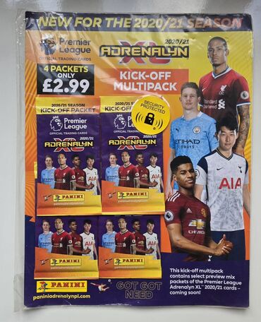 futbol elcekleri: Panini Adrenalyn XL Premier League 2020/21 – Kick-Off Multipack -