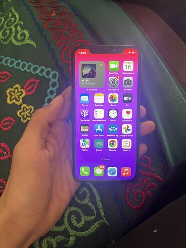 ноудбук бу: IPhone X, Б/у, 64 ГБ, Черный, Защитное стекло, Чехол, 100 %