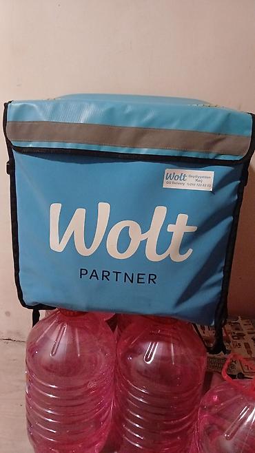 Wolt kuryerləri üçün izotermik çatdırılma çantası - Brend: Wolt