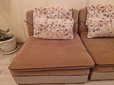 Divan və kreslo dəstləri: Künc tipli modullu divan dəsti - Rəng: karamelli/qəhvəyi tonlarda — 2