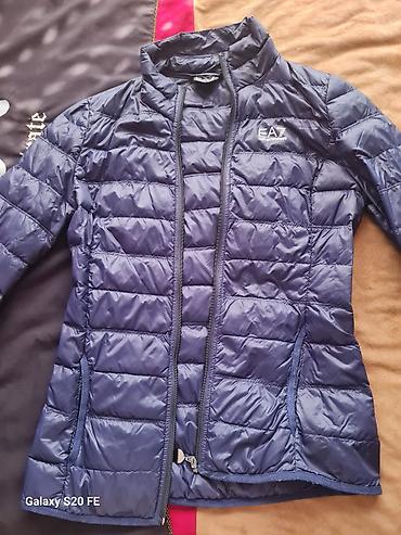 kişi geyim: EA7 Emporio Armani yüngül şişmə gödəkçə - Rəng: tünd göy (navy) - — 1