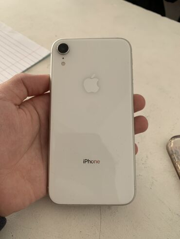 iphone xr 256 цена в бишкеке: IPhone Xr, Колдонулган, 128 ГБ, Ак, 77 %