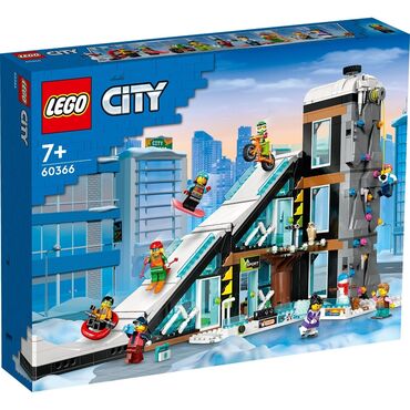 lego kirpich stanok: Lego City 🏙️ 60366 Горнолыжный курорт ⛷️ рекомендованный возраст 7