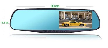 Auto oprema: Auto Kamera Retrovizor Full HD 1080p + Rikverc Kamera DVR snimač — 2