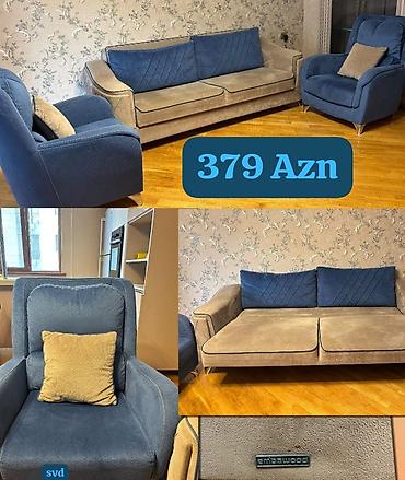 Embawood divan + 2 kreslo dəsti - Brend: Embawood - Komplekt: 1 divan