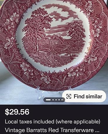 Kuhinjski setovi: Tanjiri engleski 1950 do 1970god.Barratts Staffordshire. Engleski — 6