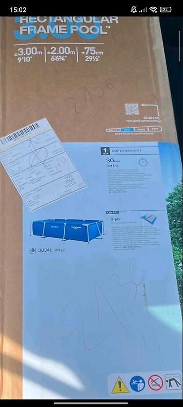 Intex Rectangular Frame Pool – pravougaoni bazen sa metalnom — 1