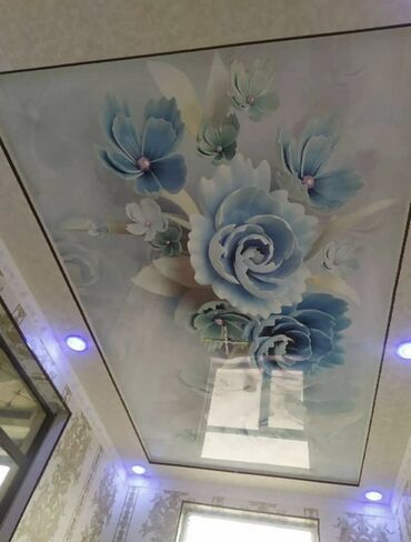 Натяжной потолок: Натяжной потолок 3D потолки Бесплатный замер — 9