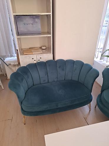 Диваны: Yeni divan və 2 kreslo, 1 ay heç işlənməyib təzə açtığım dükanı — 1